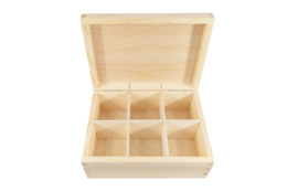 Drewniane pudełko herbaciarka