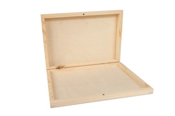 Drewniane pudełko na zdjęcia