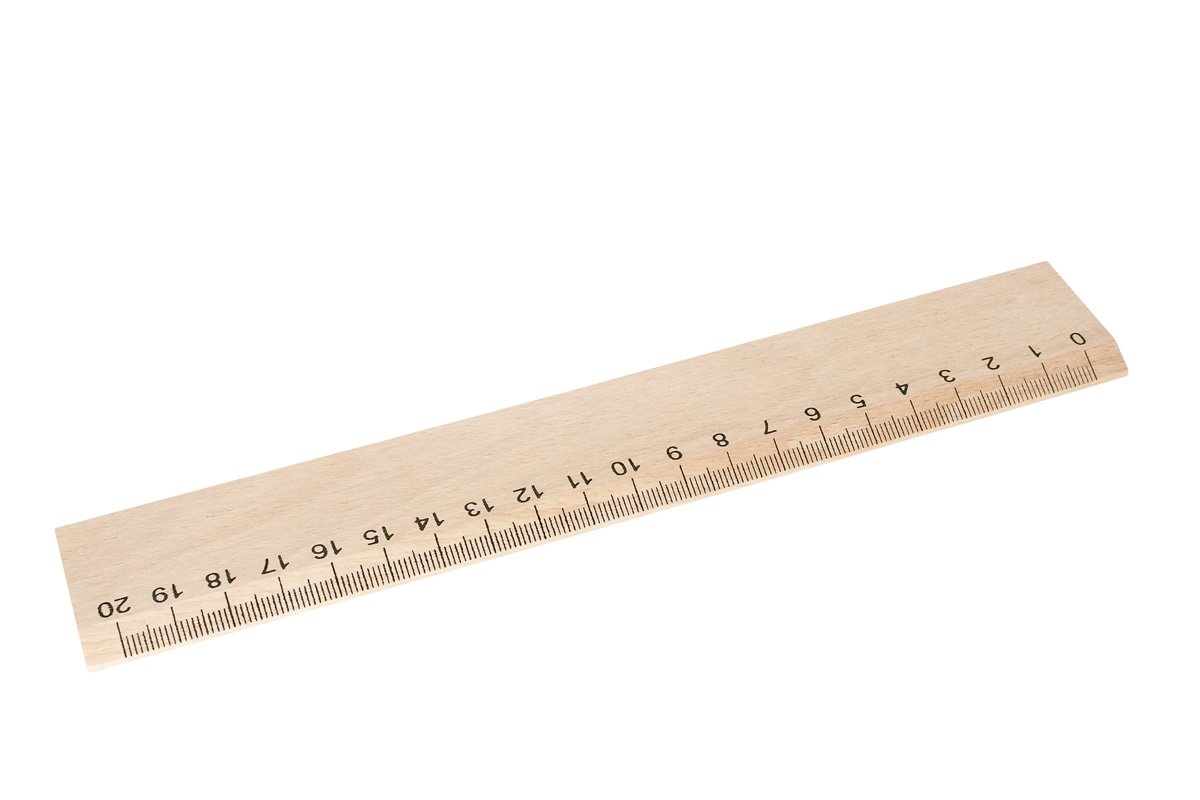 Drewniana linijka 20 cm