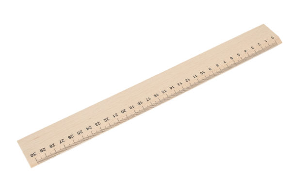 Drewniana linijka 30 cm
