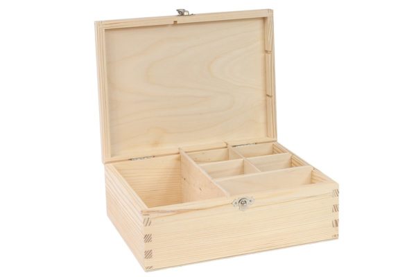 Drewniane pudełko z sorterem