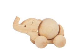 Słoń - drewniany jeździk z ruchomą kulą