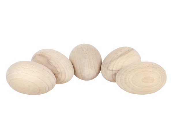Jajko drewniane - kurze, wielkanocne