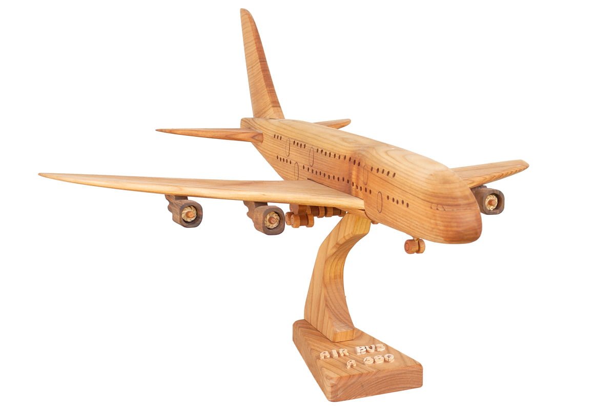 Drewniany model samolotu Airbus A 380
