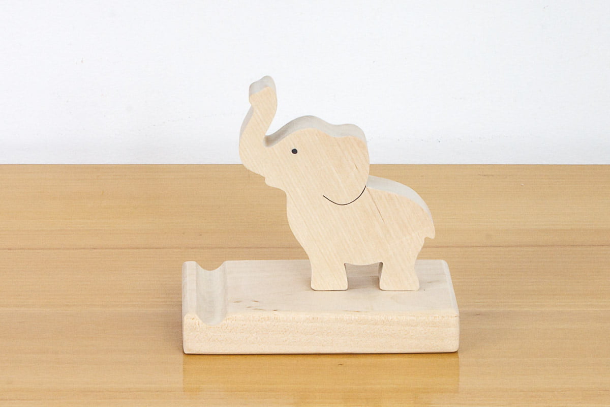 Podstawka pod telefon z figurką słonia