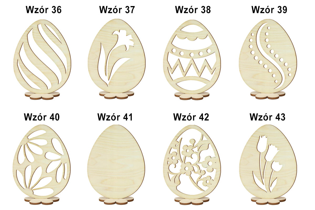 Ozdobne jajko, drewniana pisanka na Wielkanoc