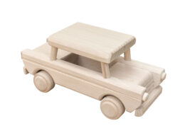 Model z drewna, auto osobowe