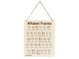 Tabliczka z alfabetem – do powieszenia na ścianie