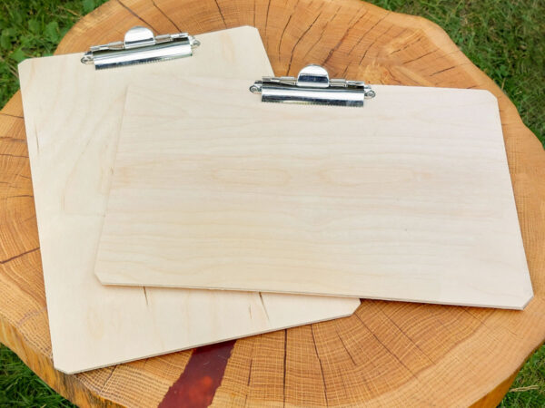 Drewniana podkładka pod kartki, clipboard