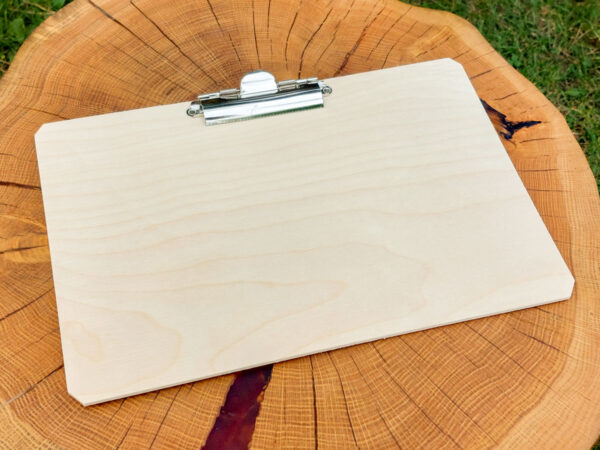 Drewniana podkładka pod kartki, clipboard