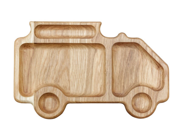Drewniany półmisek, dębowy - ciężarówka