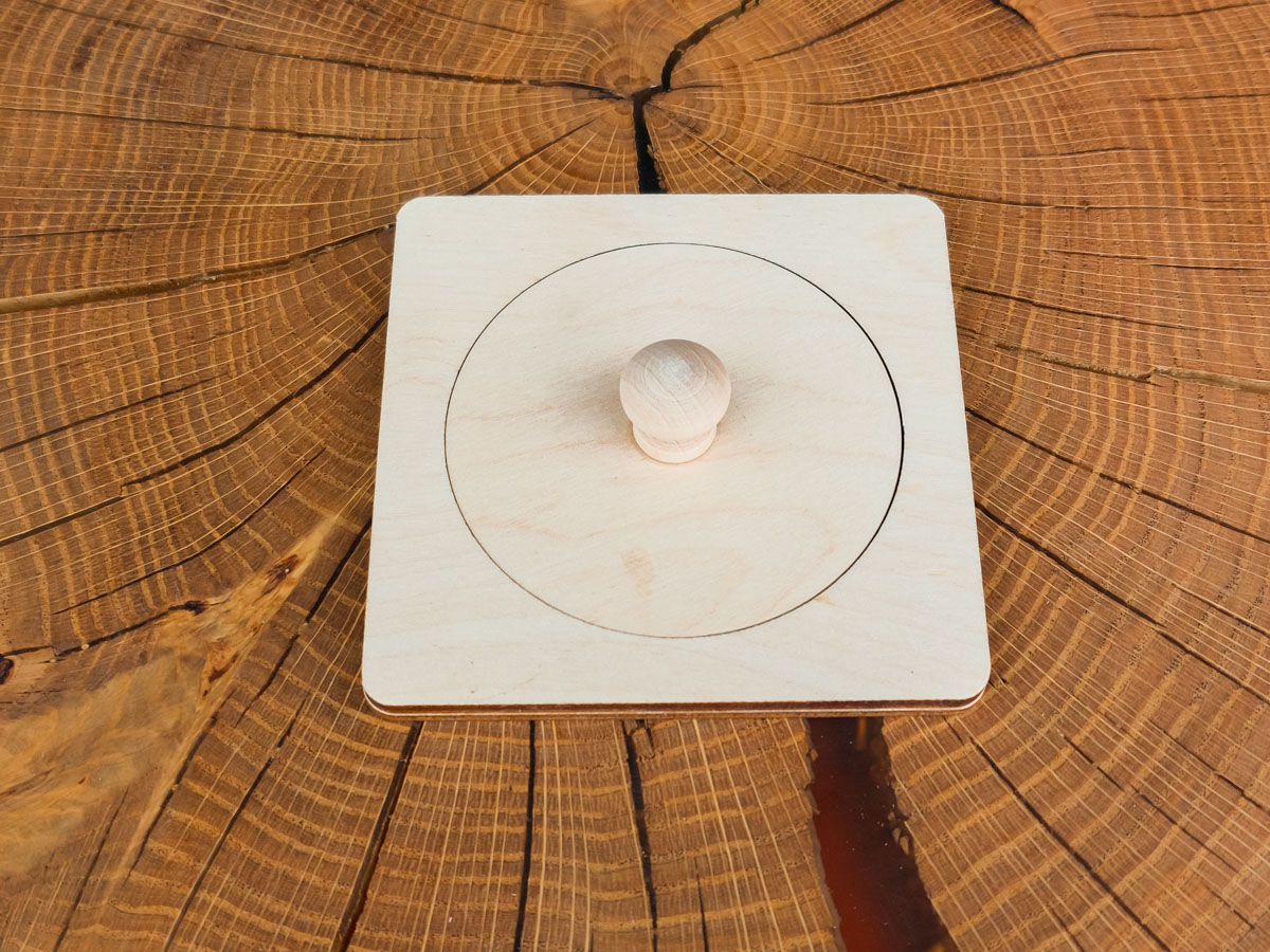 Drewniane puzzle  Montessori: koło