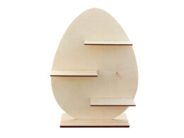 Stojące jajko z półeczkami, ekspozytor wys. 66 cm